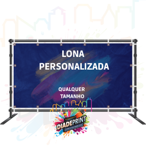 Lona Personalizada  Inserir Tamanho 4x0  Com ilhós 